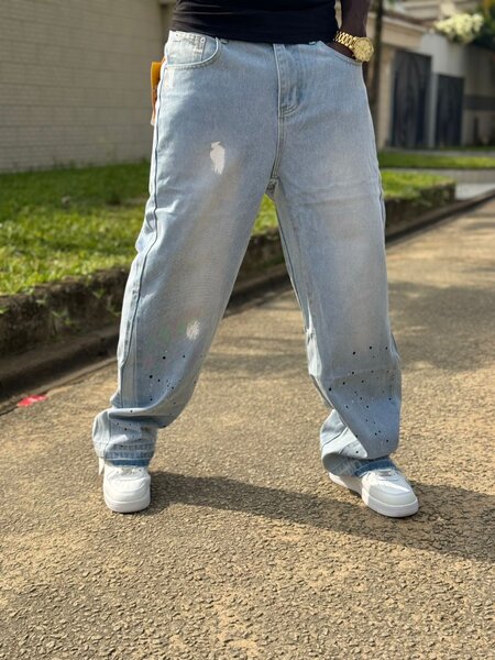 Jeans baggy homme décontracté