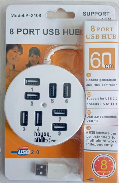 Hub USB 8 Ports 2.0