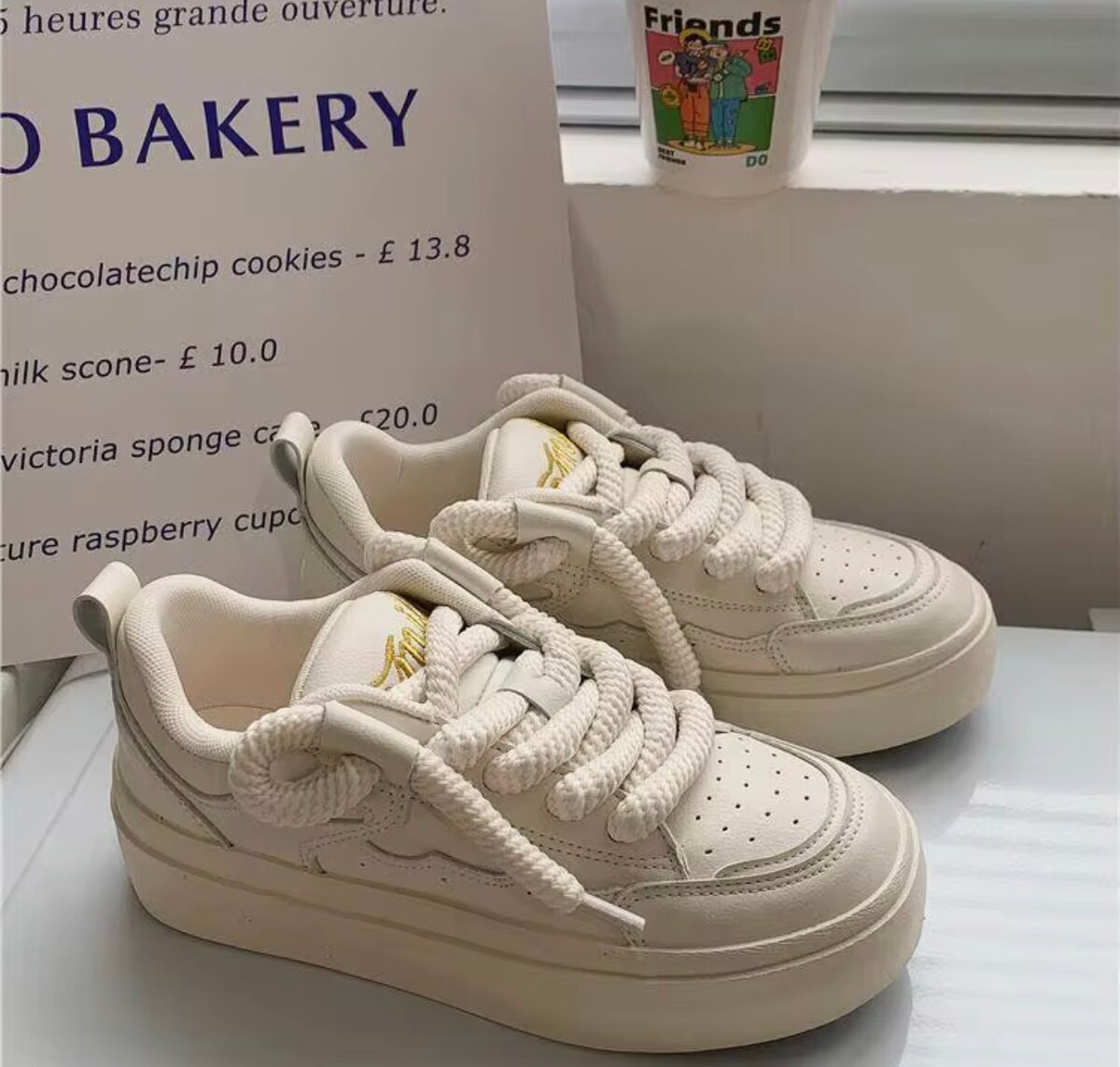 Sneakers en cuir décontractés