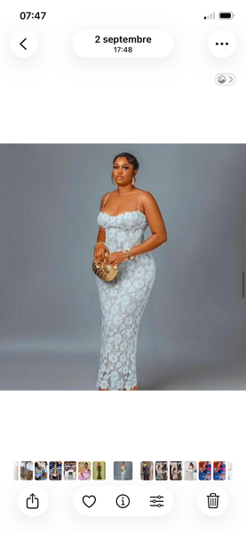 Robe élégante soirée femme