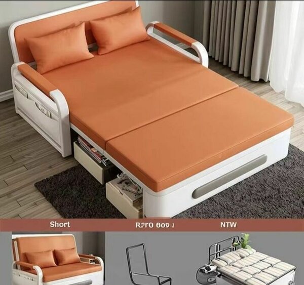 Lit d'appoint multifonctionnel avec rangement