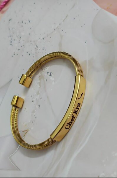 Gold-Tone Wire Bracelet