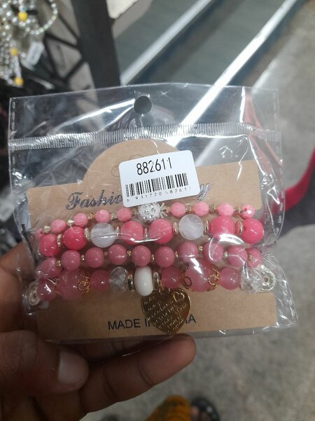 Bracelet en perles colorées