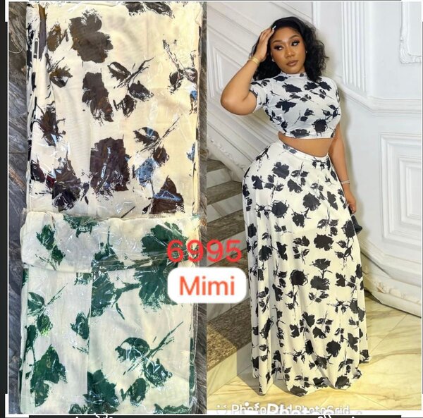 Ensemble chic à motifs floraux