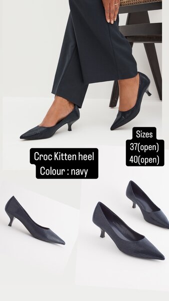 Croc kitten heel from Next