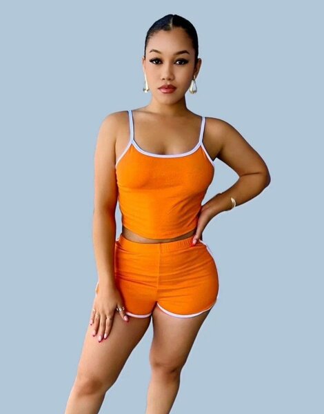 Ladies top and shorts