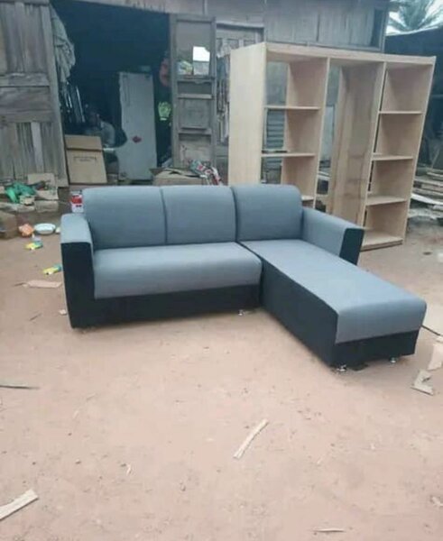 Canapé d'angle gris moderne