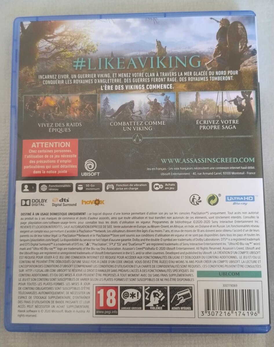 Jeu PS5 Assassin's Creed Valhalla