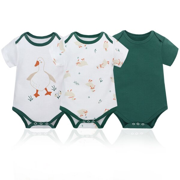Lot de 3 Bodies Bébé en Coton