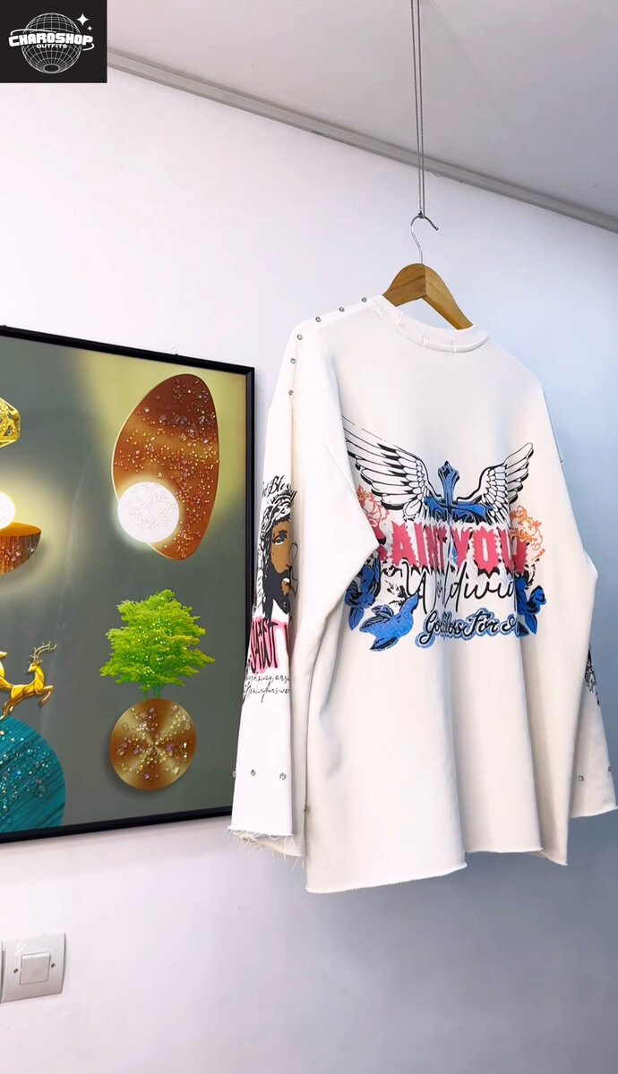 Sweatshirt graphique homme tendance