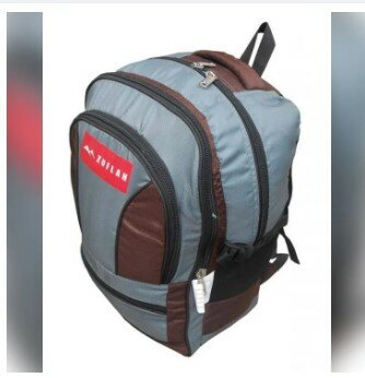  School Bag Large - Brown & Grey School Bag Large - Brown & Grey