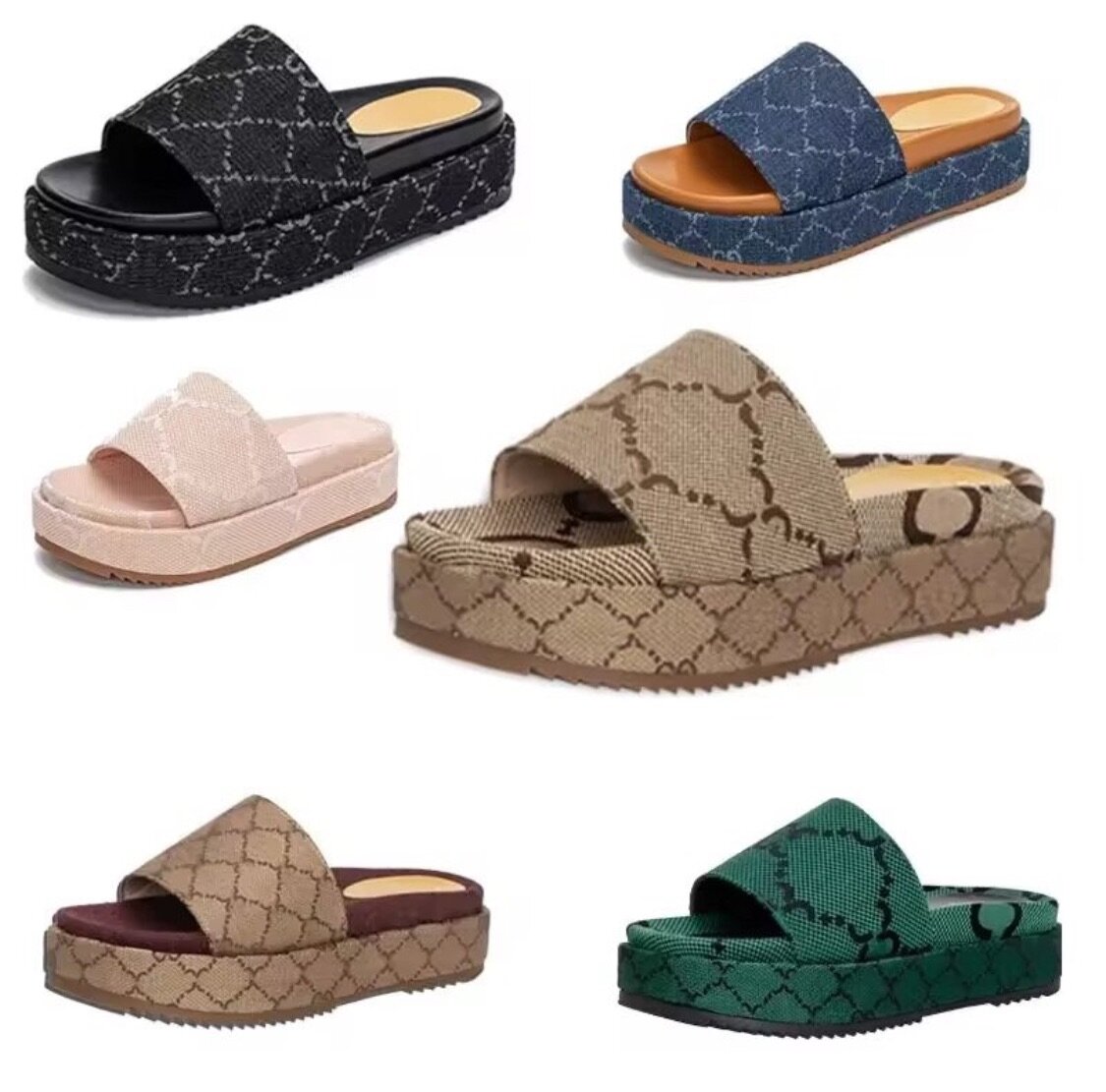 Claquettes à plateforme élégantes