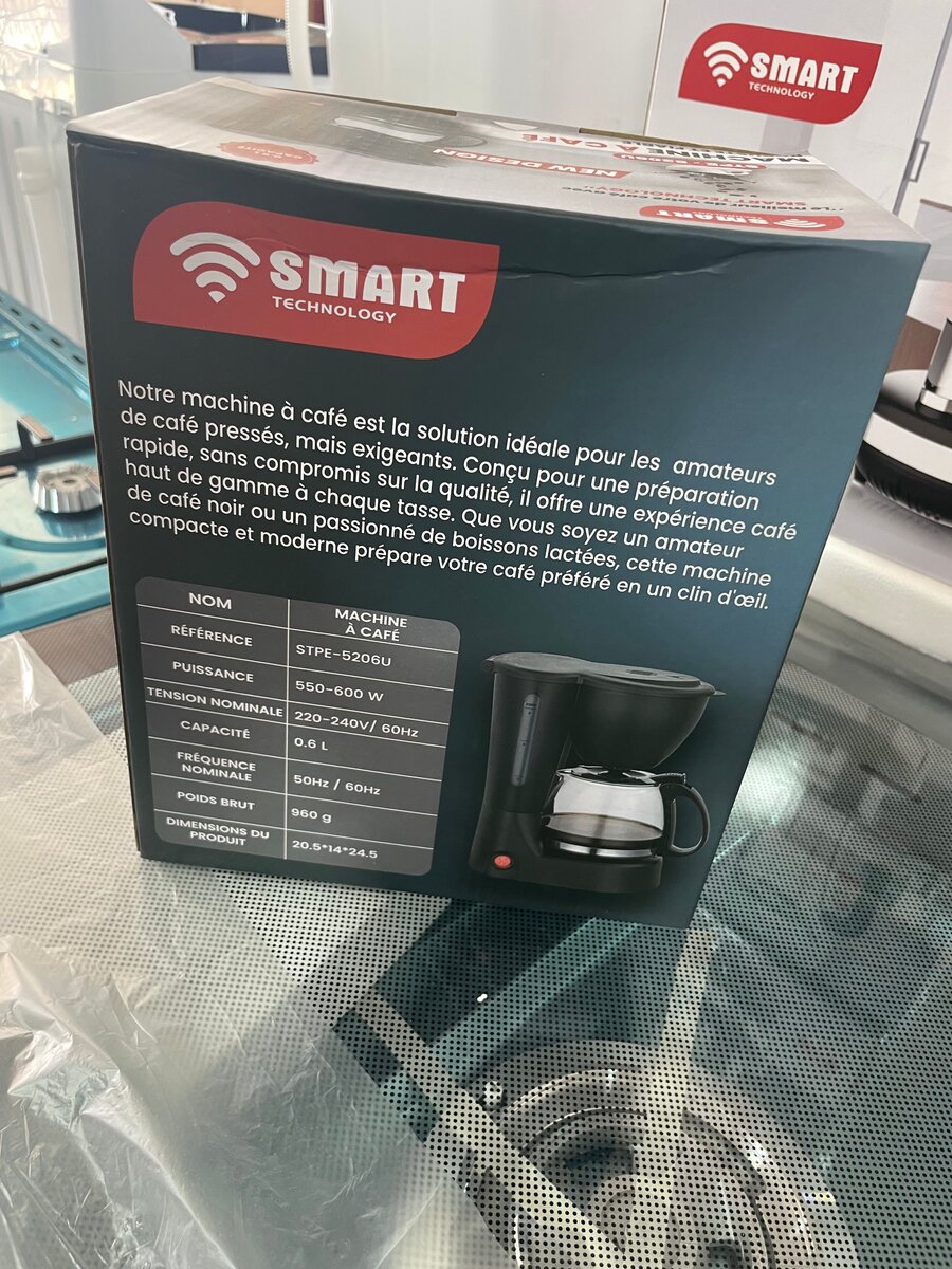 Cafetière SMART 0.6L Électrique