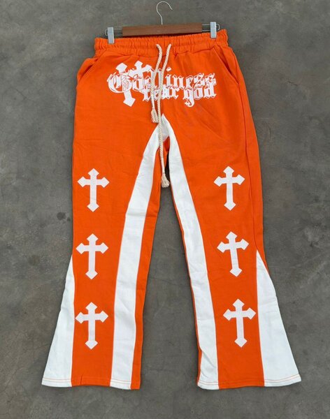 Pantalon Orange Style Vintage Unisexe