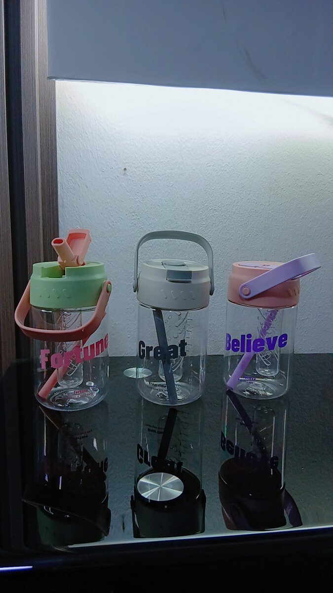 Bouteilles d'eau motivantes