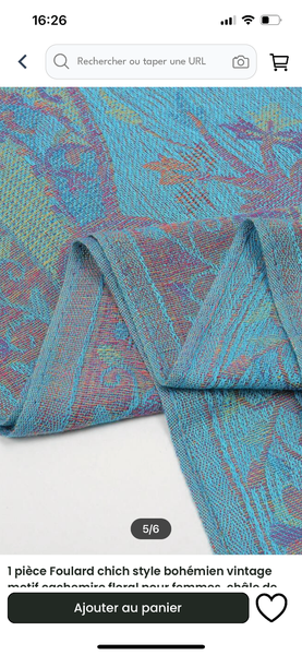 Pashmina style bohème