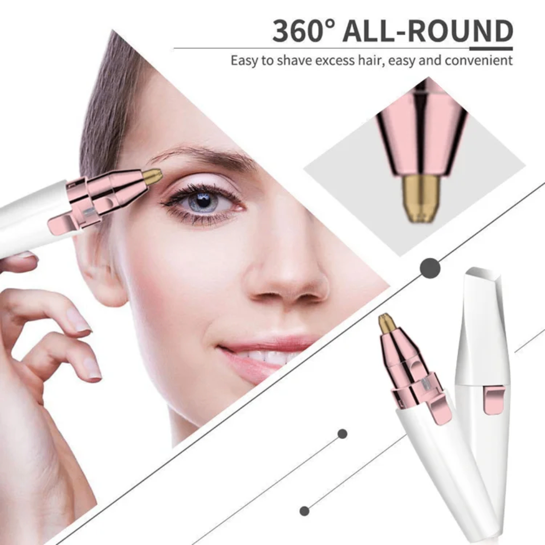 Rasoir pour les sourcils, rechargeable par USB