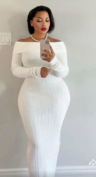 Robe longue blanche élégante