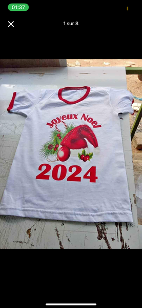 T-shirt de Noël 2025 festif