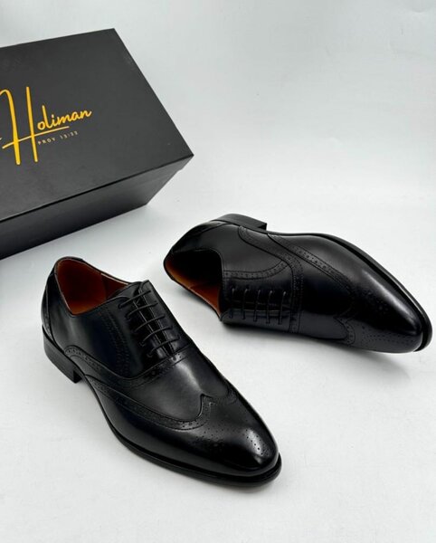 Solid Leather Executive Shoes