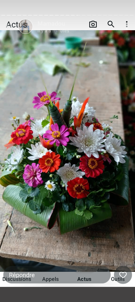 Bouquet fleuri vibrant