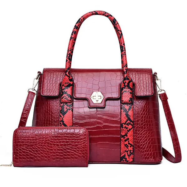 Designer ladies handbags with purse