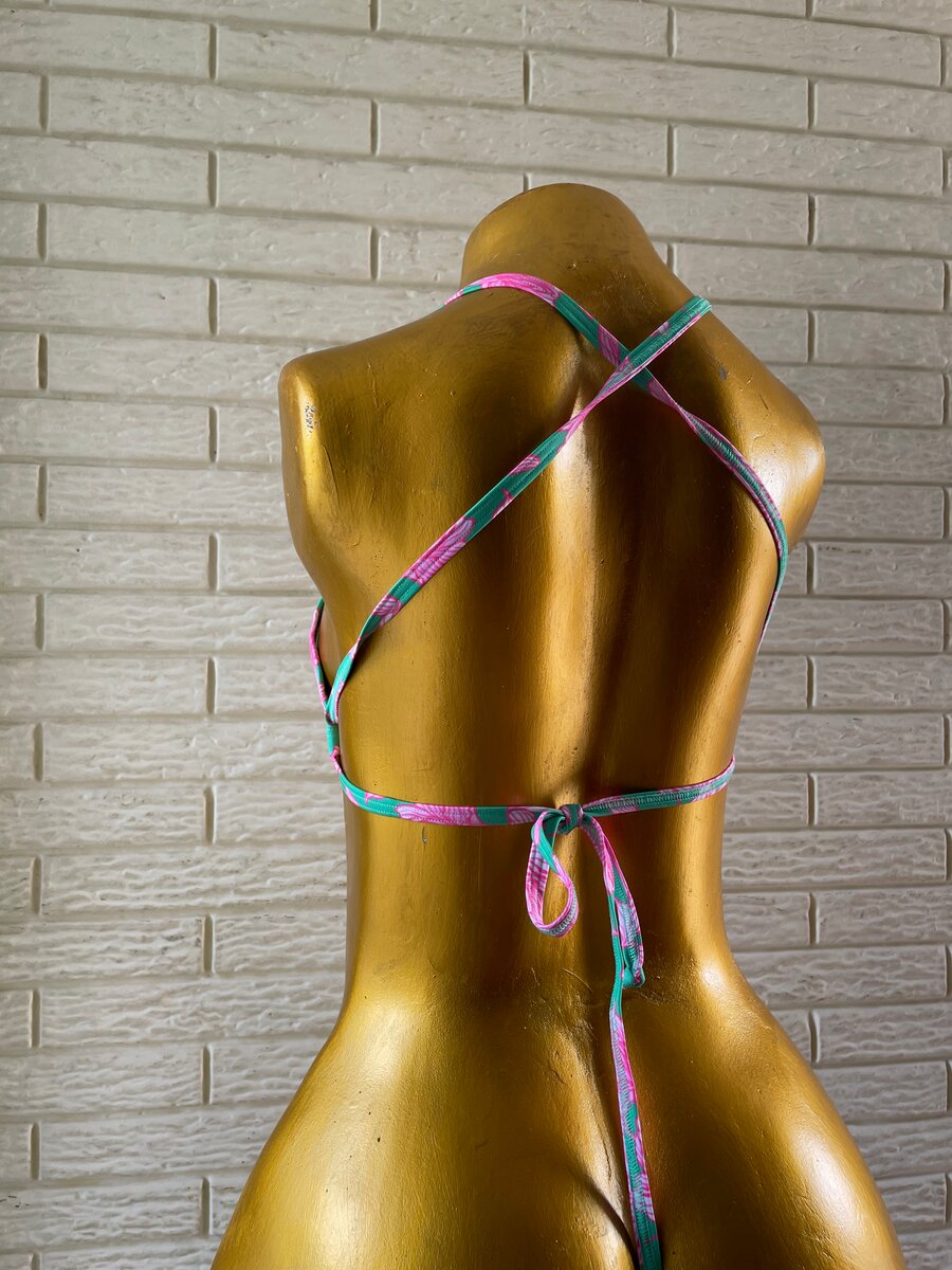 Maillot de bain deux pièces rose