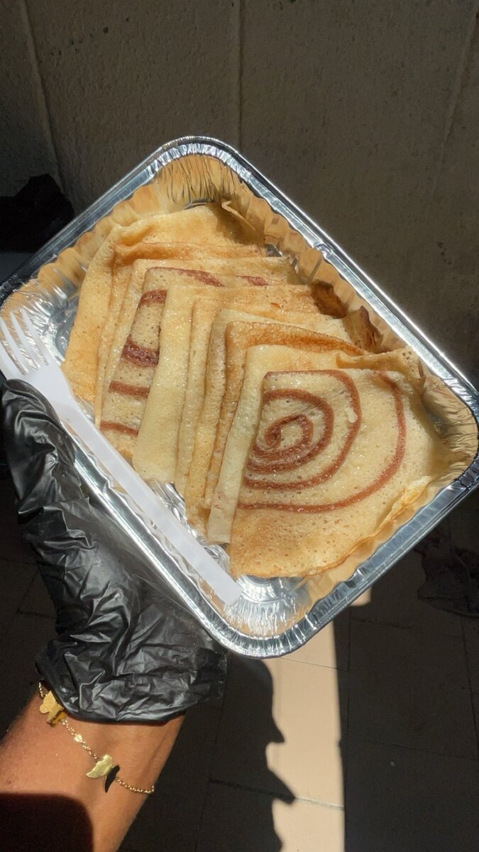 Crêpes en spirale gourmandes