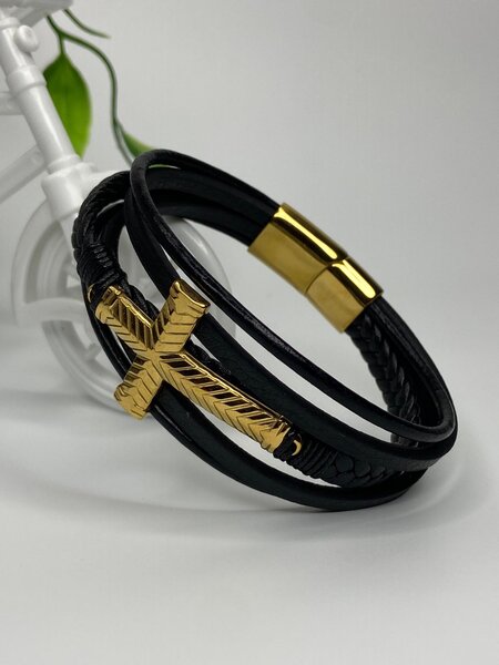 Quality Leather Steel Bracelets