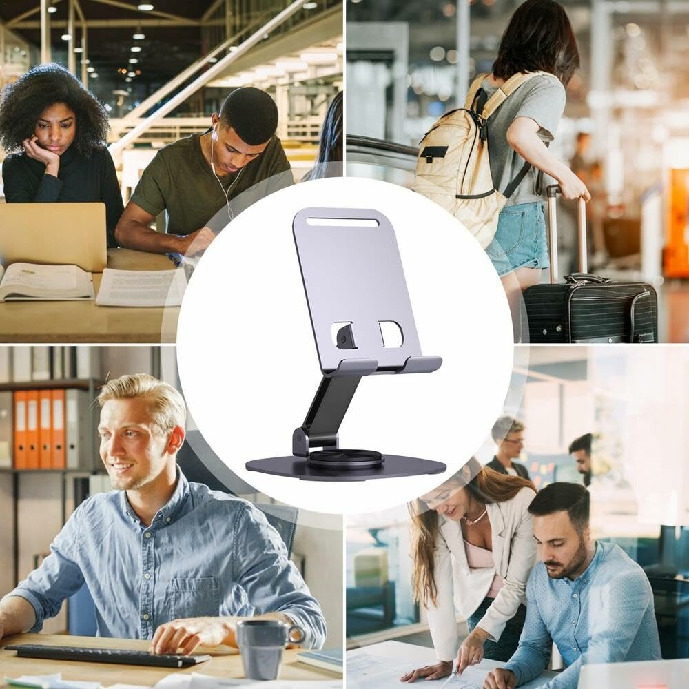 Metal Mobile Holder for Study, Vide| 360° Adjustable