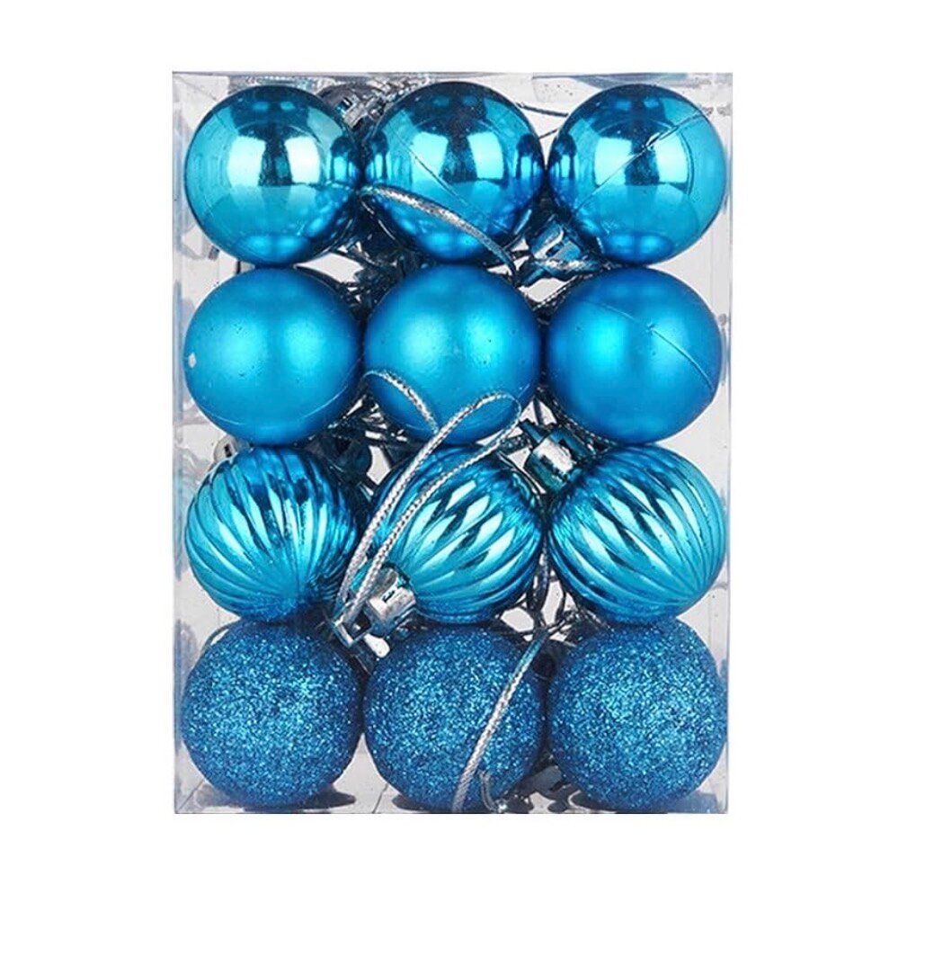 Boules de Noël bleues
