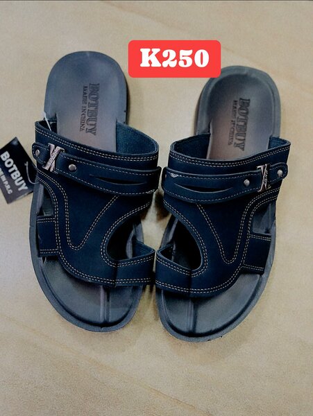 Synthetic leather slippers