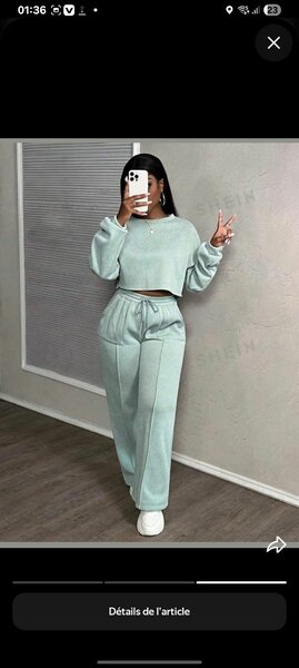 Ensemble survêtement femme vert