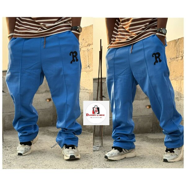 Pantalon de jogging bleu pour homme