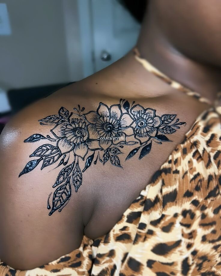 Tatouage temporaire fleur