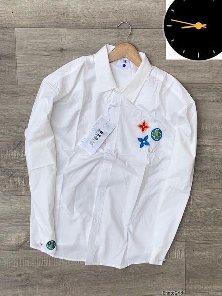 Chemise blanche homme avec broderies