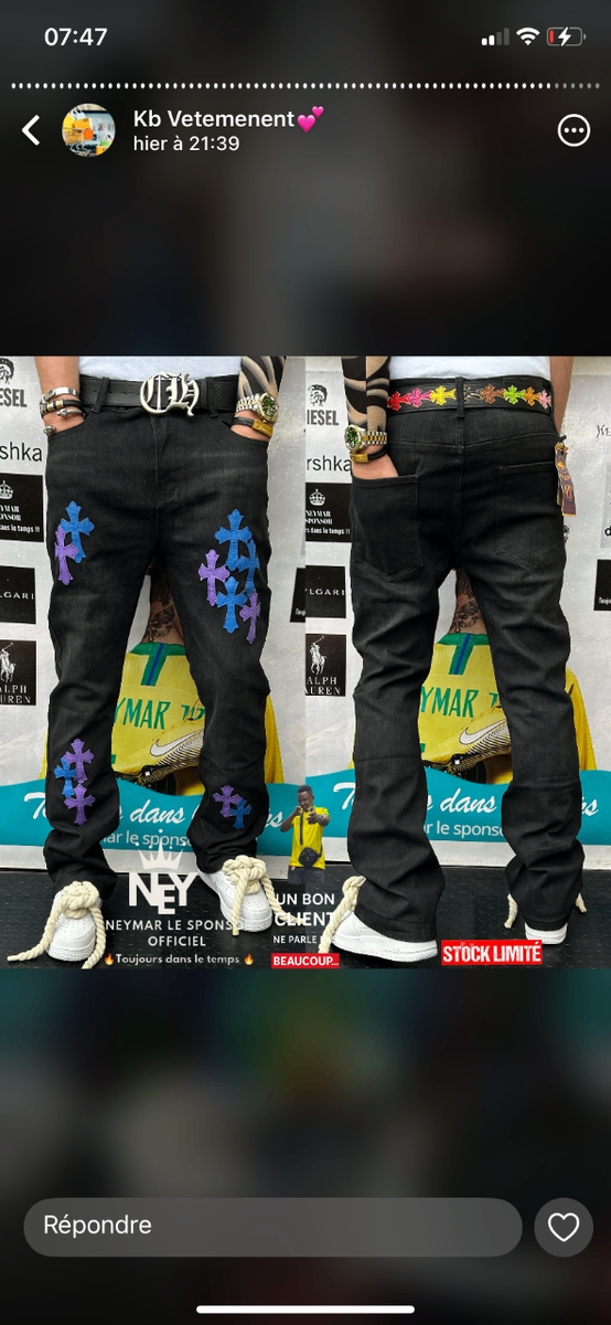 Jeans streetwear imprimés