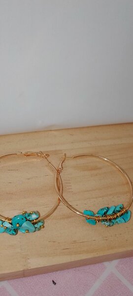 Boucles d'oreilles turquoise