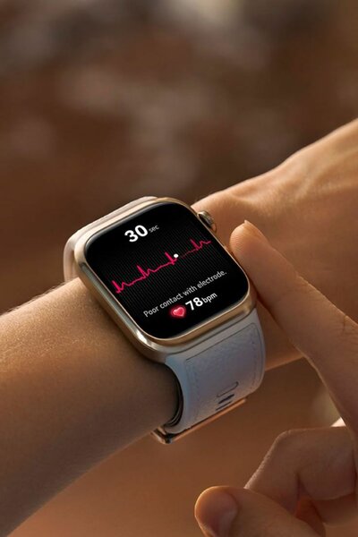 Montre intelligente avec suivi de fréquence cardiaque