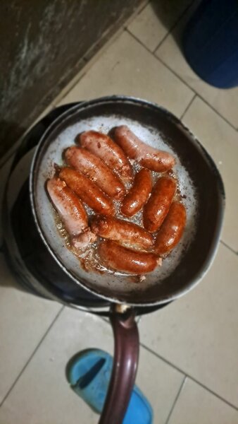 Saucisses de porc grillées