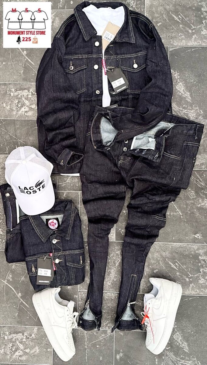 Ensemble denim homme tendance