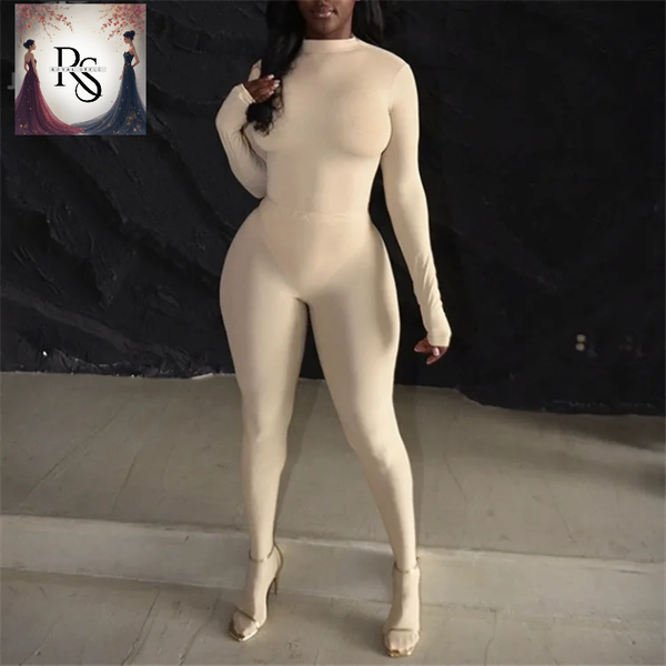 Combinaison en tissu élastique pour femme