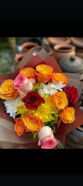 Bouquet multicolore éclatant