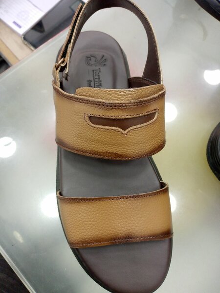 Leather per rubber soul sandal