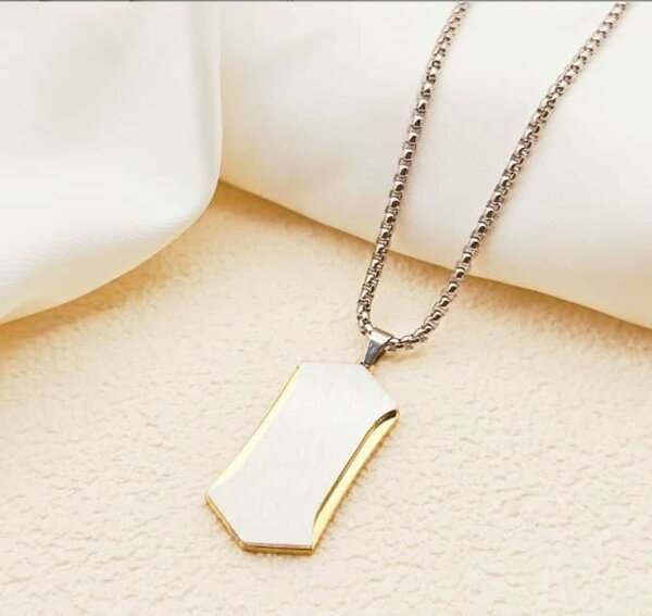 Pendentif moderne en acier inoxydable