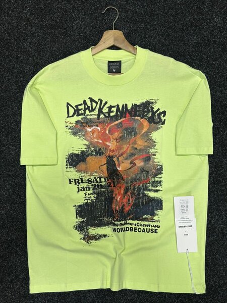T-shirt Dead Kennedys punk rock concert vert fluo