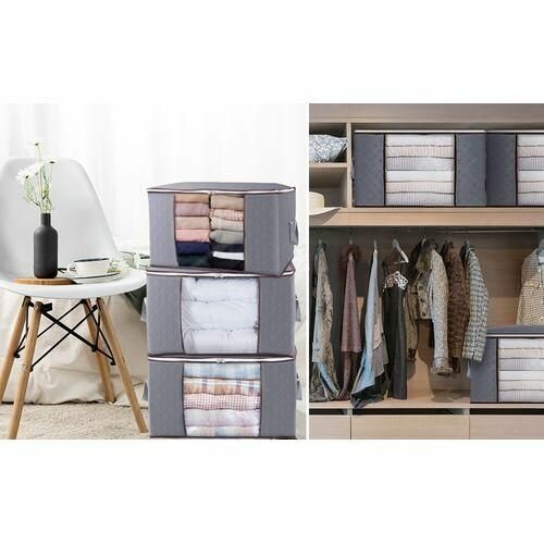 Organisateur de vêtements gris