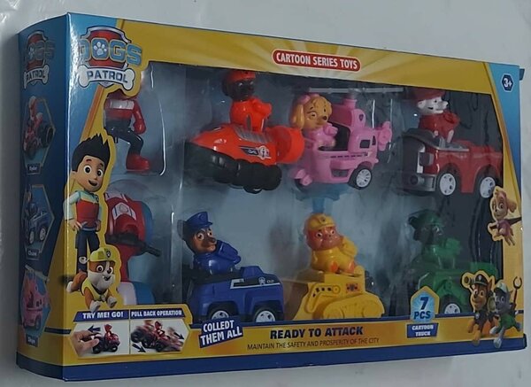 Pack 7 Voitures Pat Patrouille
