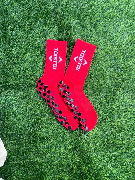 Chaussettes antidérapantes rouges