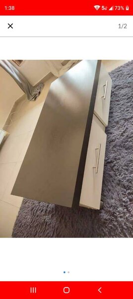 Couch , headboard and coffee table